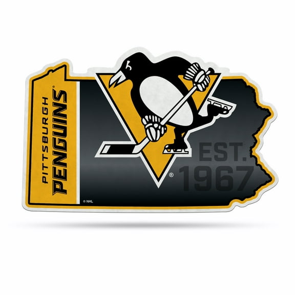Penguins 18" State Shape Pennant