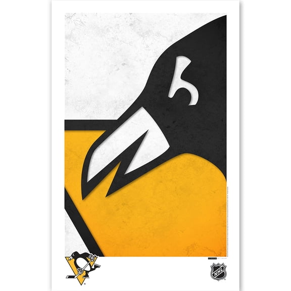 Pittsburgh Penguins 24" x 36" Minimalist Logo Limited Edition Fine Art Print