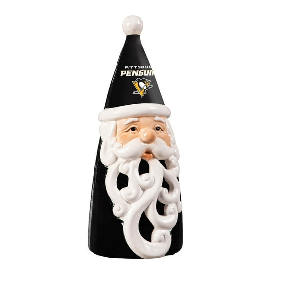 Pittsburgh Penguins 8" LED Santa Statue