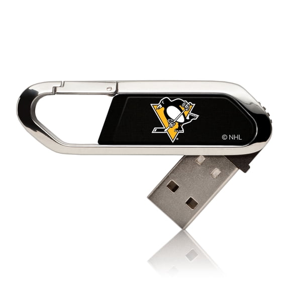 Keyscaper Pittsburgh Penguins 64GB Carabiner Clip USB Flash Drive