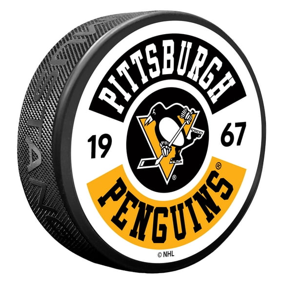 Pittsburgh Penguins Cog Hockey Puck