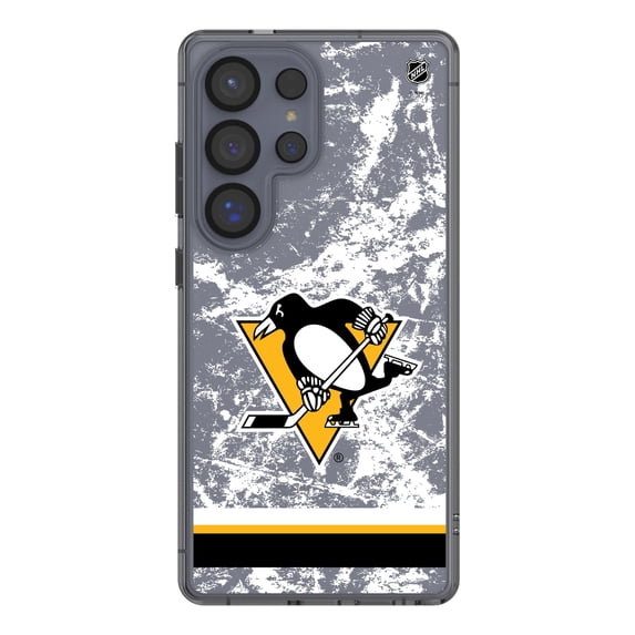 Pittsburgh Penguins Galaxy Stripe Clear Ice Case