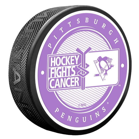 Pittsburgh Penguins Hockey Fights Cancer Puck