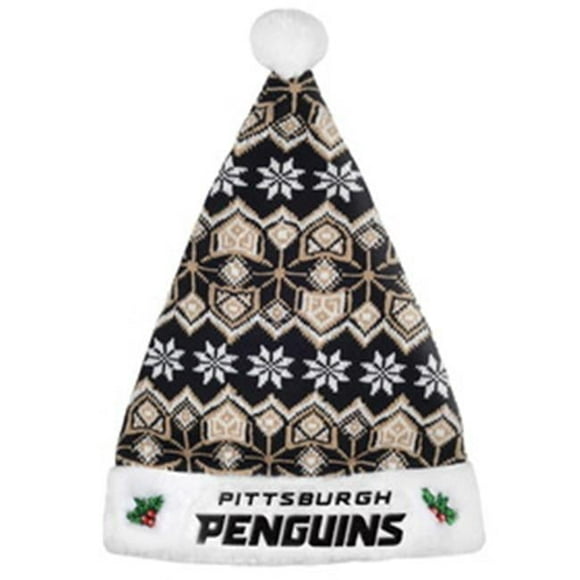 Pittsburgh Penguins Knit Santa Hat - 2015