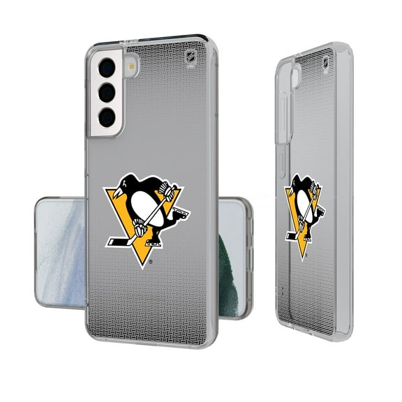Pittsburgh Penguins Linen Logo Galaxy Clear Case