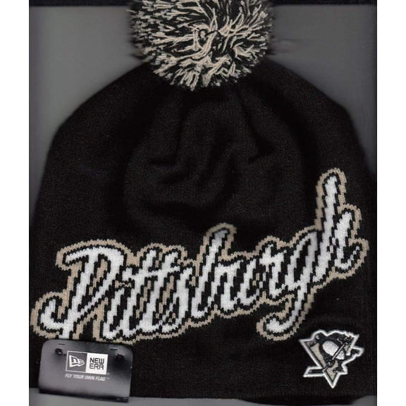 Pittsburgh Penguins New Era knit cap or hat with pom pom NEW