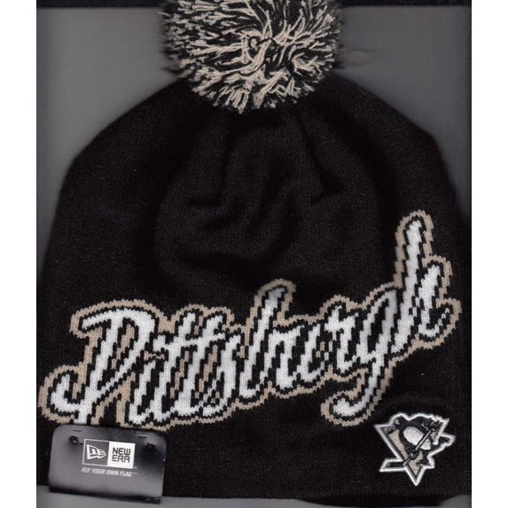 Pittsburgh Penguins New Era knit cap or hat with pom pom NEW