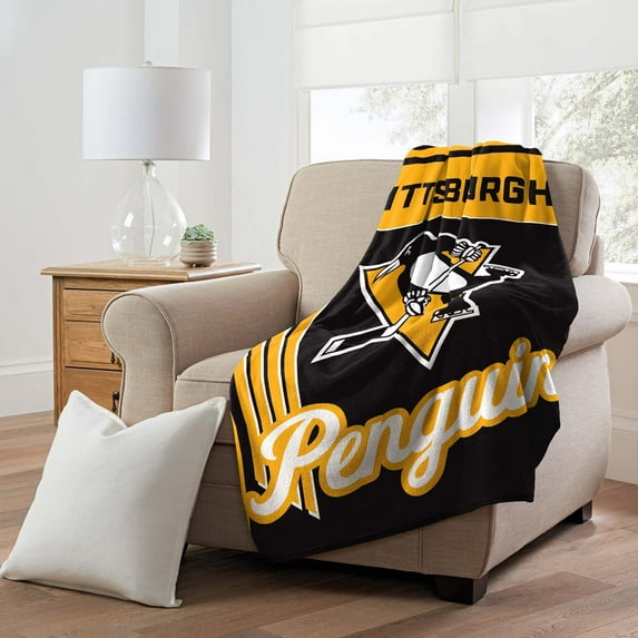 Pittsburgh Penguins Northwest NHL Officially Licensed Microfiber Throw Blanket - 46" x 60"