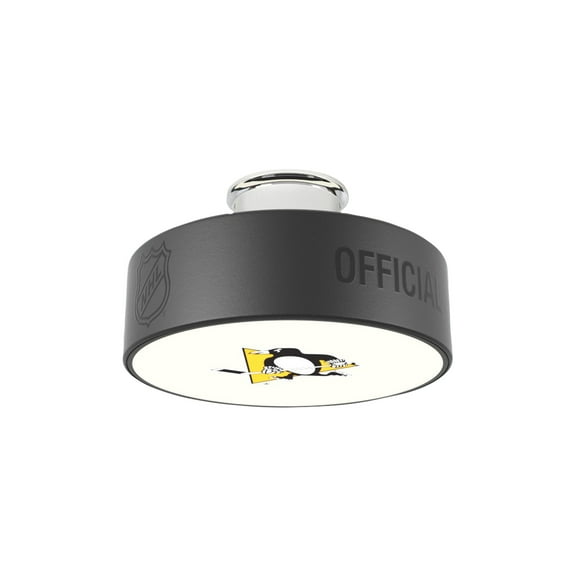 Pittsburgh Penguins Primary Logo Hockey Puck Light