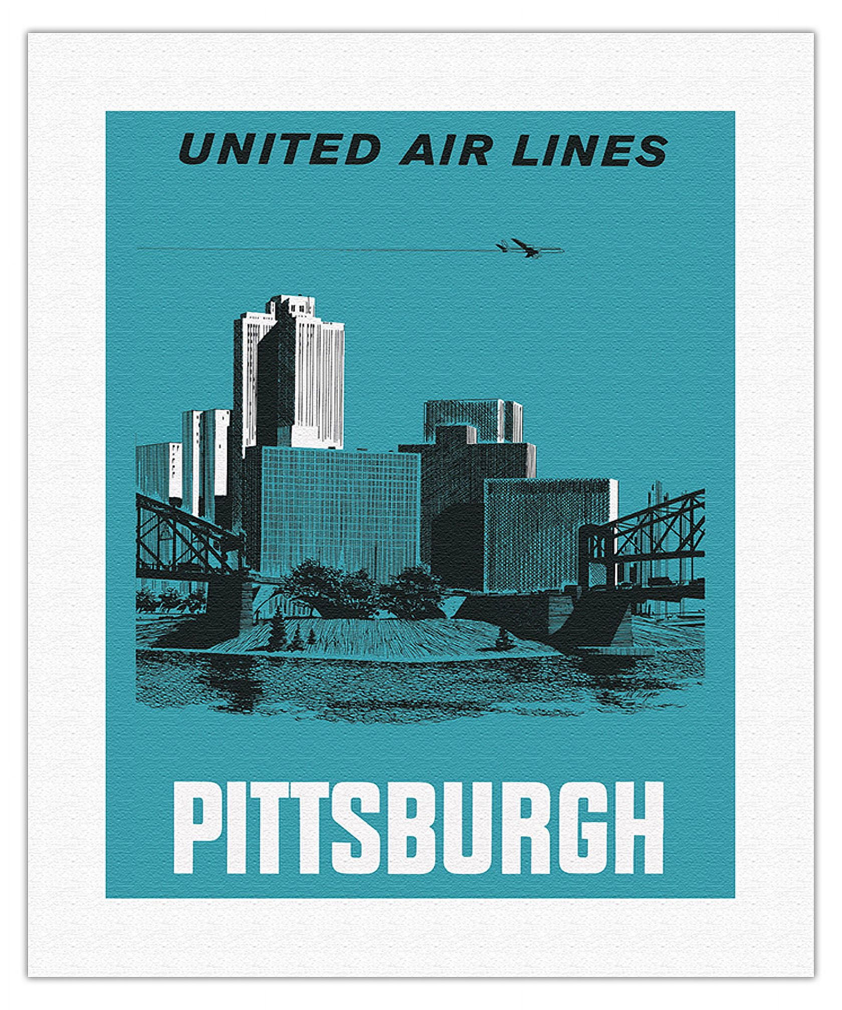 Pittsburgh Pennsylvania USA - United Air Lines - Allegheny and ...