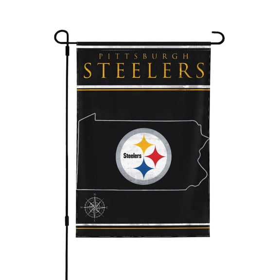 Pittsburgh Personalized Double Garden Sided Flag Football Fans National Flag Yard Wall Mounted Painting Decorative Multicode Banner Indoor/Outdoor Home