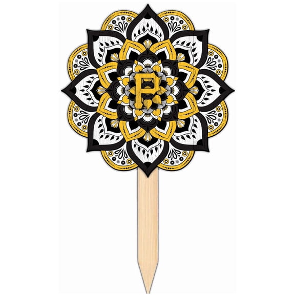 Pittsburgh Pirates 18'' x 12'' Mandala Yard Stake