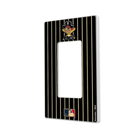 Pittsburgh Pirates 1958-1966 Cooperstown Pinstripe Single Rocker Light Switch Plate