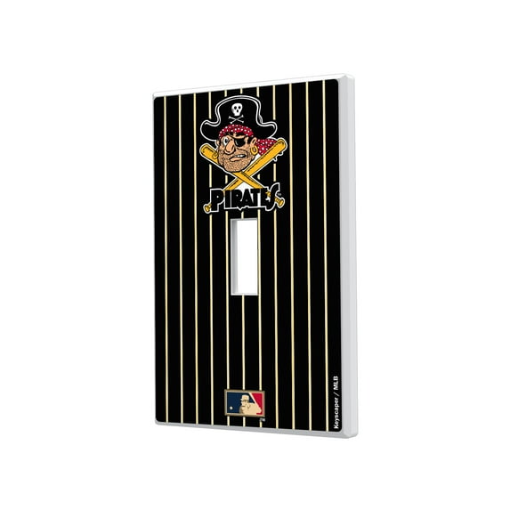 Pittsburgh Pirates 1958-1966 Cooperstown Pinstripe Single Toggle Light Switch Plate