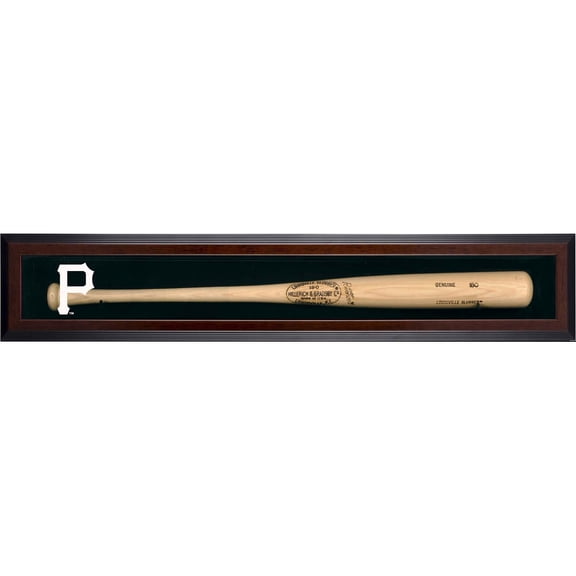 Pittsburgh Pirates (2014-Present) Logo Brown Framed Single Bat Display Case