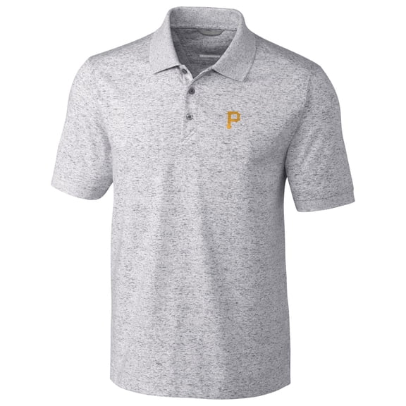 Pittsburgh Pirates Cutter & Buck Advantage Polo Space Dye - Gray
