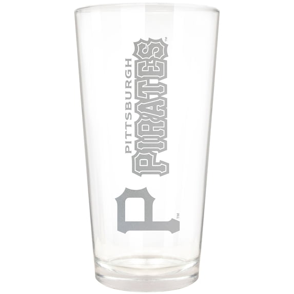 Pittsburgh Pirates Etched 16oz. Vertical Rally Cry Pint Glass