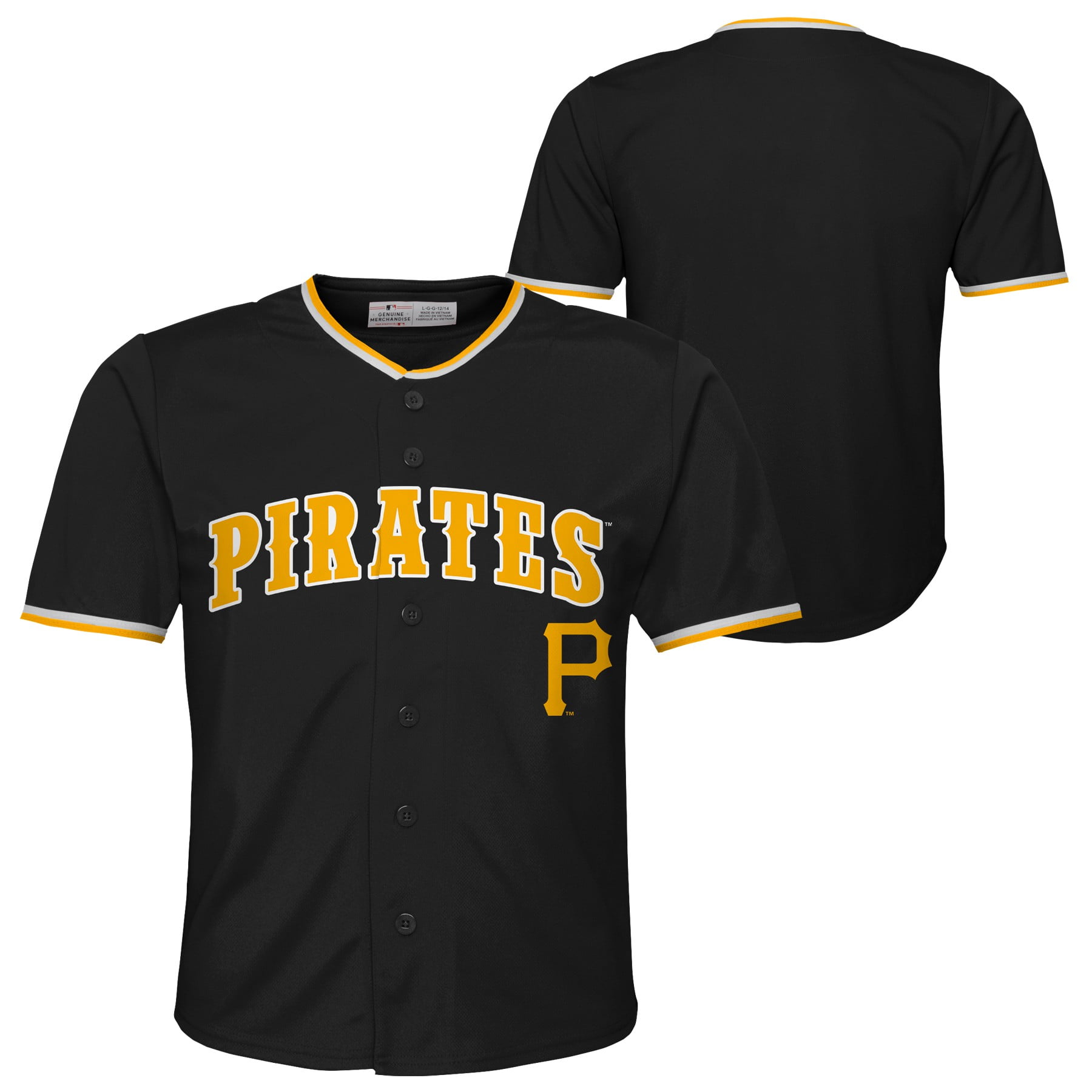 MLB Boys Team Jersey - Official Pittsburgh Pirates Logo - Walmart.com