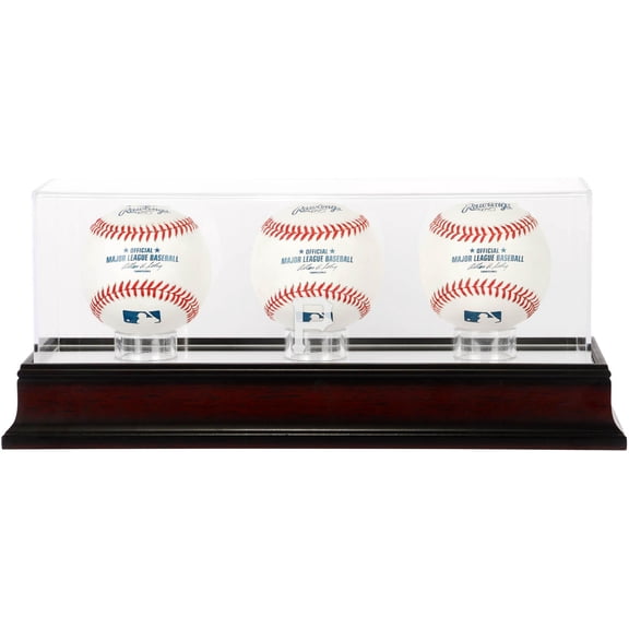 Pittsburgh Pirates Mahogany 3-Baseball Display Case