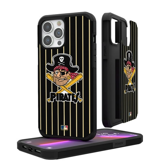 Pittsburgh Pirates Pinstripe Cooperstown Design iPhone Rugged Case