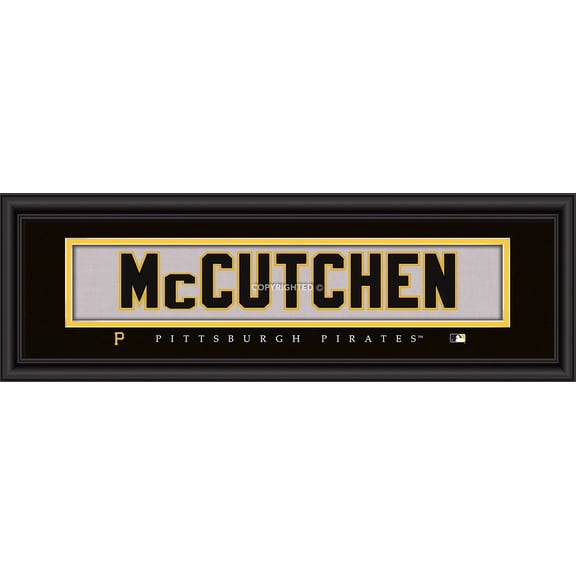 Pittsburgh Pirates Print 8x24 Signature Style Andrew McCutchen - Prints Charming