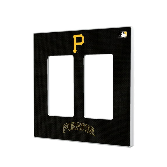 Pittsburgh Pirates Solid Double Rocker Light Switch Plate