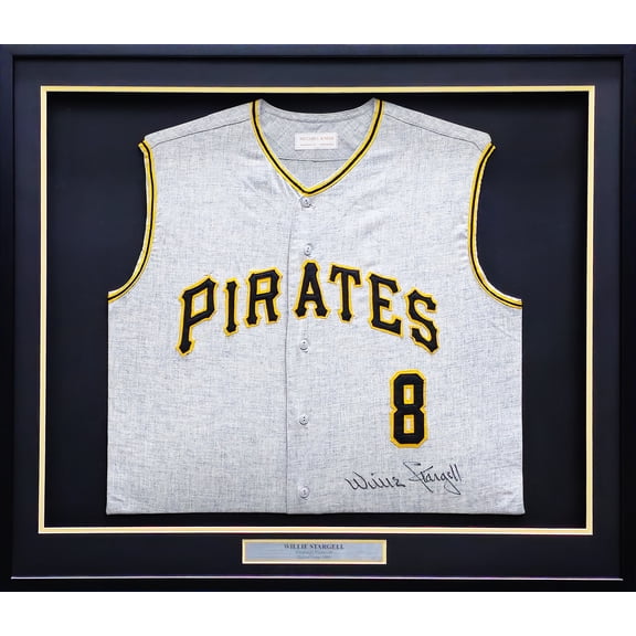 Pittsburgh Pirates Willie Stargell Autographed Framed Grey Authentic Mitchell & Ness Jersey JSA #XX71928