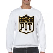 Pittsburgh Shield Crewneck Sweatshirt Game Day Fantasy Football Fan Steel City