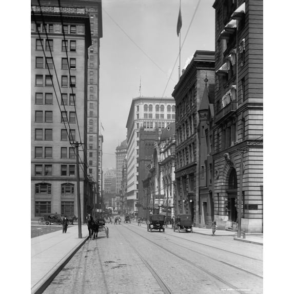 Pittsburgh. Sixth Avenue Above Nixon Theatre History (24 x 36)
