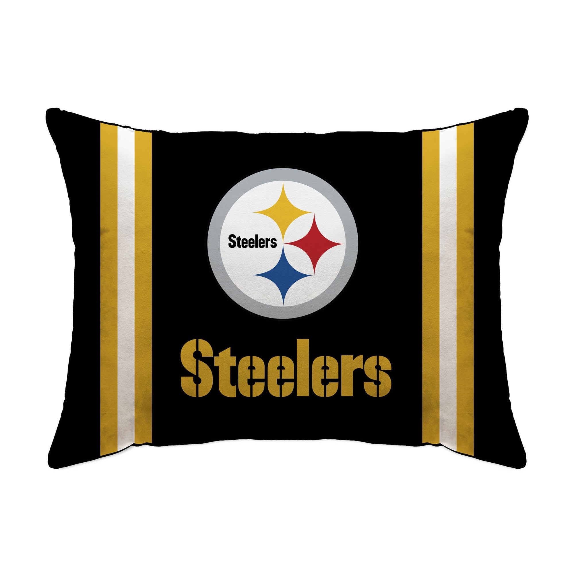 Pittsburgh Steelers 20" x 26" Standard Stripe Logo Micro Plush Bed Pillow Cover