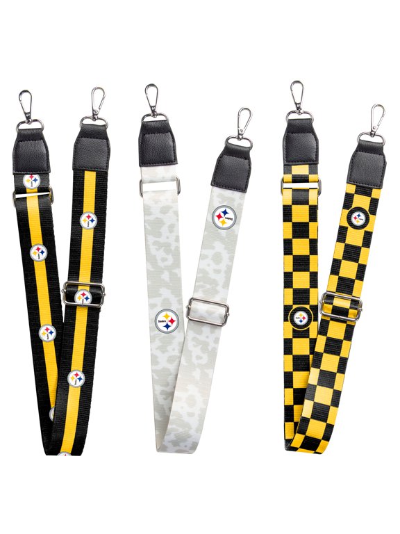 Pittsburgh Steelers 3-Pack Bag Strap Set