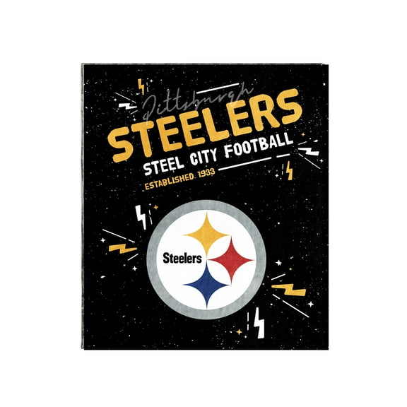 Logo Brands Pittsburgh Steelers 60" x 70" Plush Throw Blanket