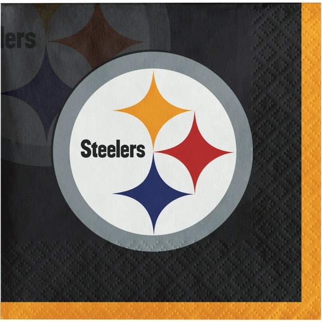 Pittsburgh Steelers Beverage Napkins, 48 Count