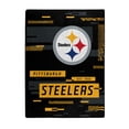 thumbnail image 1 of Pittsburgh Steelers Blanket 60x80 Raschel Digitize Design, 1 of 1