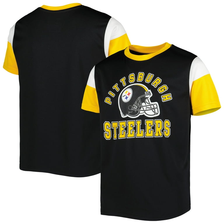 Pittsburgh Steelers Boys 4 18 SS Poly Pin Dot Top 9K1BXFFAZ XXL18 Walmart