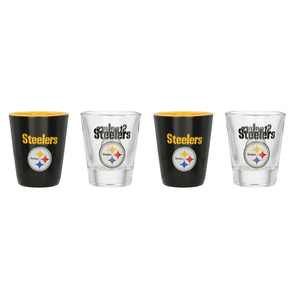 Pittsburgh Steelers Four-Pack Shot Glass Set