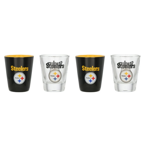 Pittsburgh Steelers Four-Pack Shot Glass Set