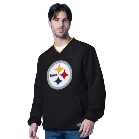 Pittsburgh Steelers Men's NFL Combine Long Sleeve V-Neck Pullover Jacket