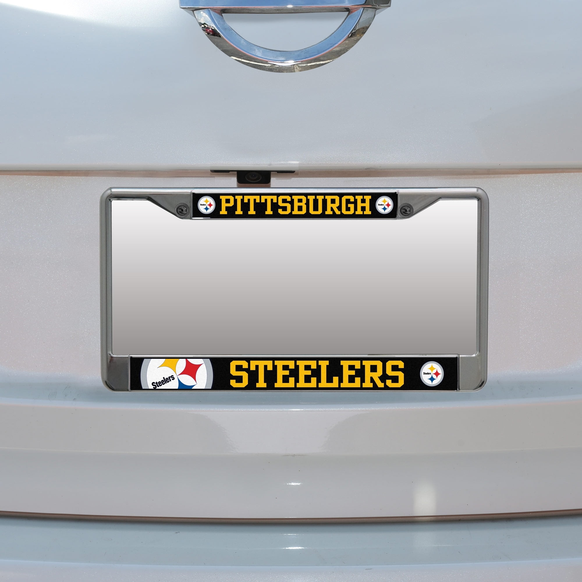 Pittsburgh Steelers Small Over Large Mega License Plate Frame