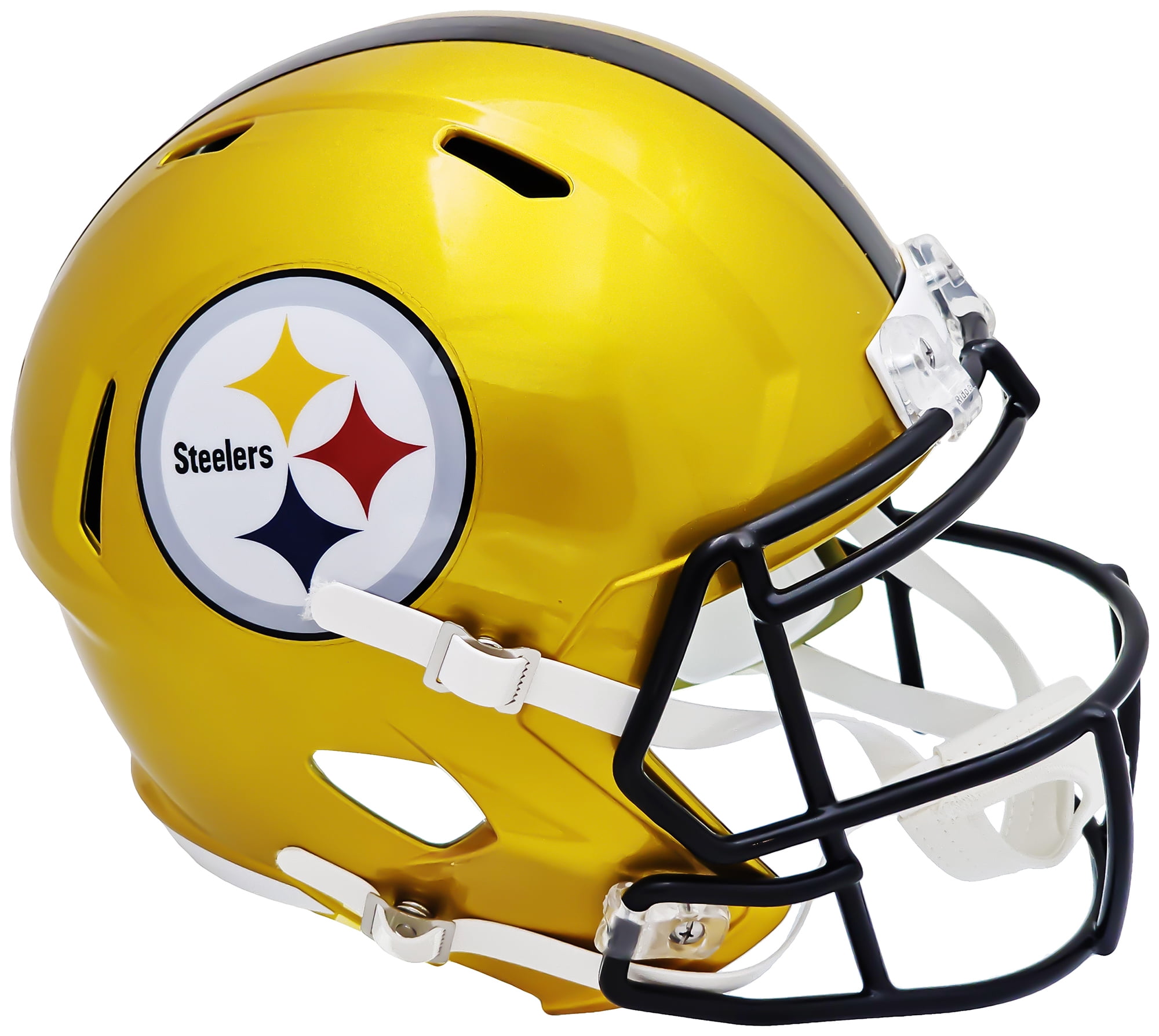 Pittsburgh Steelers Unsigned Flash Gold Full Size Replica Speed Helmet 220691