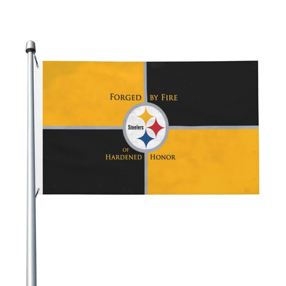 Pittsburgh Team Double Sided Flag 3x5ft Garden Hanging Flag Match Support Flag American Football Fan Home Decor Flag Football Fan Gift