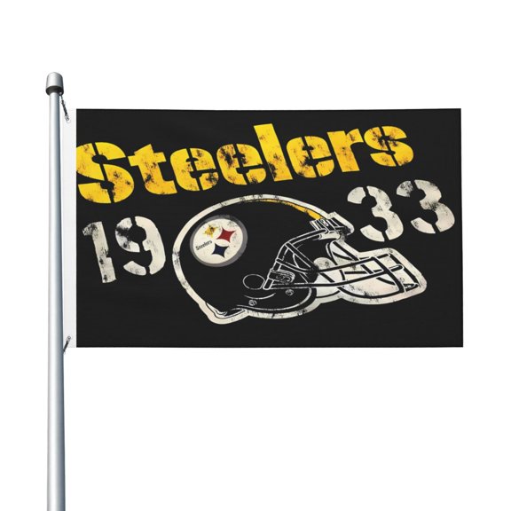 Pittsburgh Team Double Sided Flag 3x5ft Garden Hanging Flag Match Support Flag American Football Fan Home Decor Flag Football Fan Gift