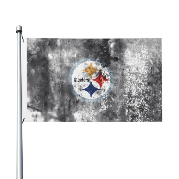 Pittsburgh Team Double Sided Flag 3x5ft Garden Hanging Flag Match Support Flag American Football Fan Home Decor Flag Football Fan Gift