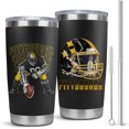 thumbnail image 1 of Pittsburgh Tumbler Cup - Perfect Pittsburgh Gifts for Men - 20 OZ Insulated Stainless Steel Coffee Travel Mug with Lid and Straw, 1 of 6