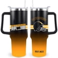 thumbnail image 1 of Pittsburgh Tumbler Cup - Pittsburgh Gifts for Men - 40 OZ Insulated Stainless Steel Coffee Travel Mug with Lid and Straw, 1 of 6