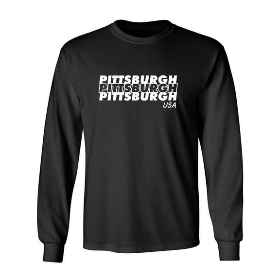 Pittsburgh USA Adult Long Sleeve T-shirt