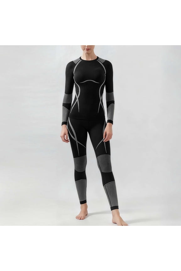 Miqool Thermal Underwear for Women Warm Base Layer Tops & Bottoms for Winter Outdoor Hiking Ski Snowboarding