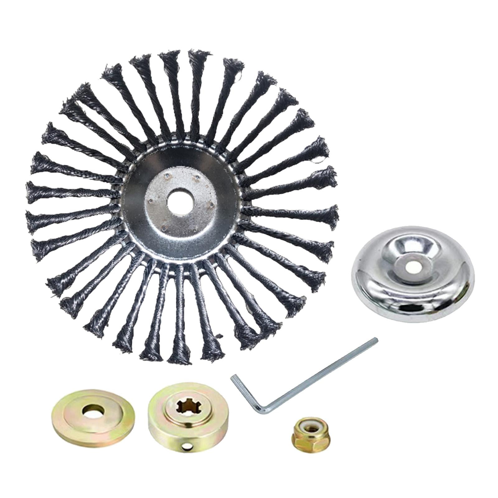 Pitycbo 10'' Derusting Weeding Wheel, Wire Wheel Brush Disc, trimmer ...