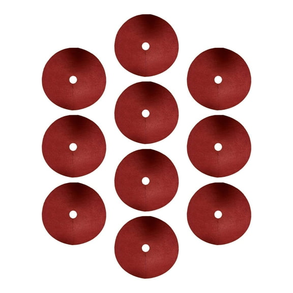 Pitycbo 10 Pieces Tree Mulch Rings Potted Plant Protection Protector Red
