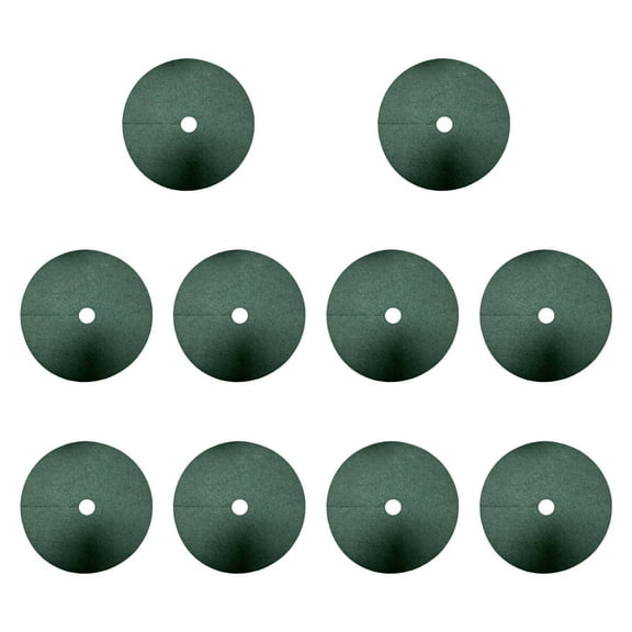 Pitycbo 10 Pieces Tree Mulch Rings Potted Plant Protection Tree Protection Mats 82cm 10cm Hole